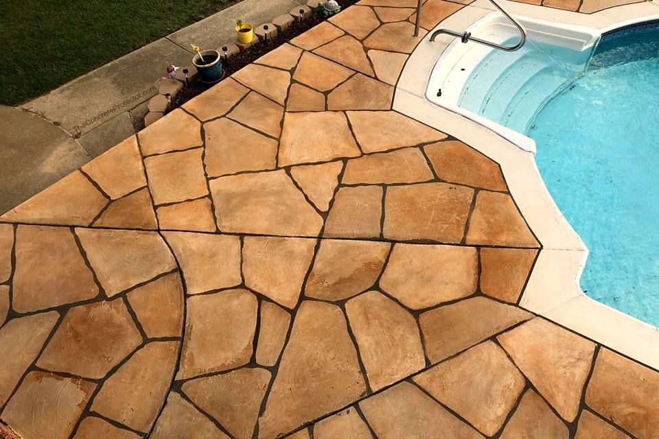 Exposed aggregate concrete finish