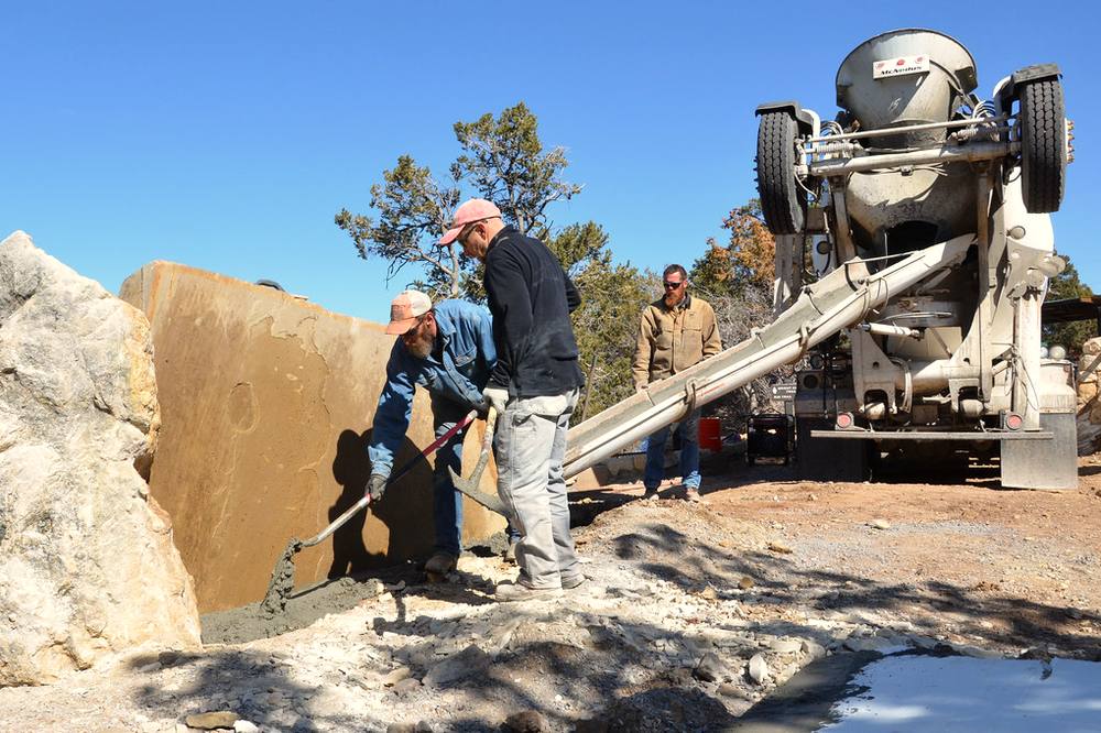 Reinforced concrete shed slab
